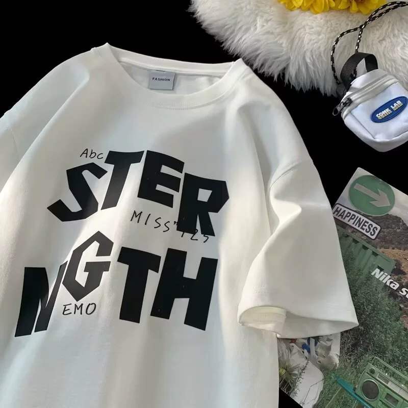 Хлопчатобумажное вино красная американская винтажная футболка для мужчин с короткими рукавами oversize лето прилив