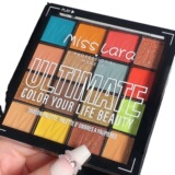 Матовая база под макияж, коробка для косметики, блестки для ногтей для макияжа глаз, комплексные водонепроницаемые палетка теней, тени для век для многоразового использования