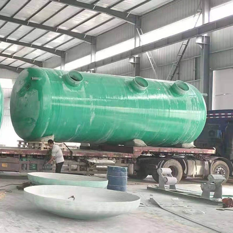 定 制玻璃钢化粪池储罐 生活污水处理成套设备卧式立式化工储罐