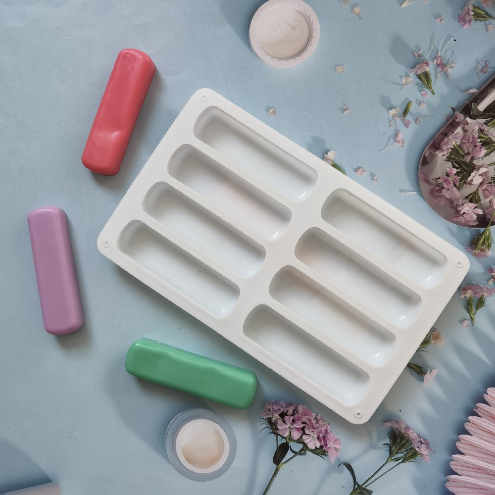 Silicone 8 galletas de dedo 408 helado de chocolate gelatina pudín jabon molde de pastel herramientas de horneado