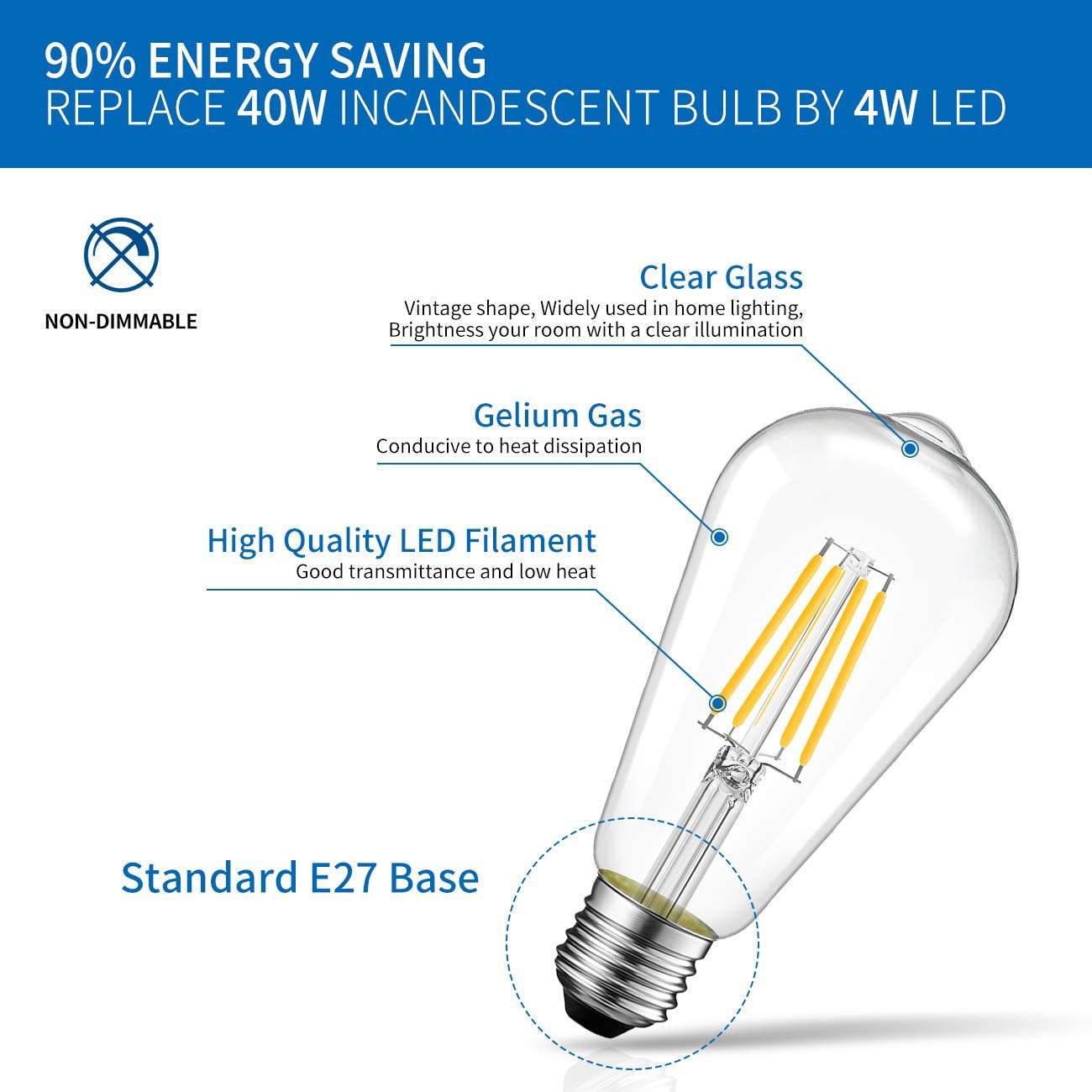LED FIL ST64