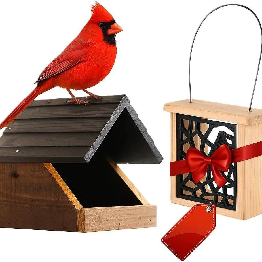 Деревянная кормушка для птиц, птичий домик, комплект кормушки для птичника, товары для домашних животных, деревянное птичье гнездо, дикие деревянные птичьи гнезда