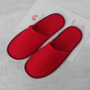 B&B Beauty Salon Hotel Hotel Red Hospitality Disposable Slippers Bedroom Wedding Banquet Wedding Chinese Style