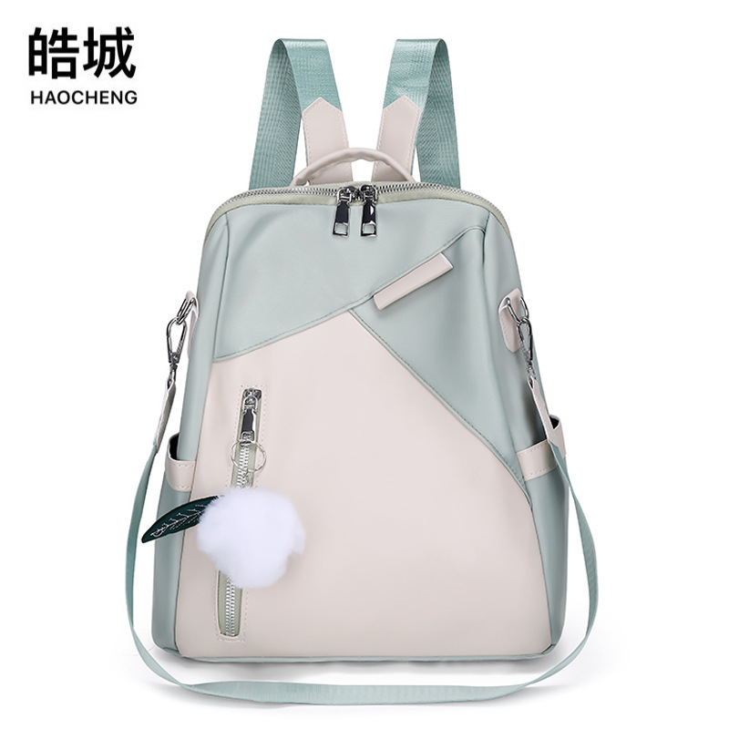 2024 nueva mochila Oxford casual para mujer, tendencia de la moda, versión coreana de la mochila fresca de doble uso, mochila de viaje