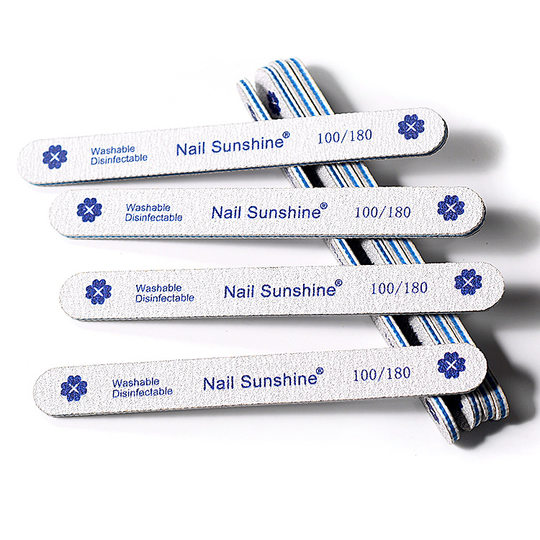 Professional nail trimming rubbing strip thickness two-sided thin polishing strip wood chip thin file gray double-sided fingers