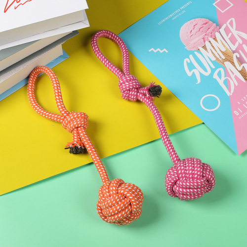 Pet toys bite-resistant knot interactive molar stick for small and medium-sized dogs dog chewing gum dog knot toy