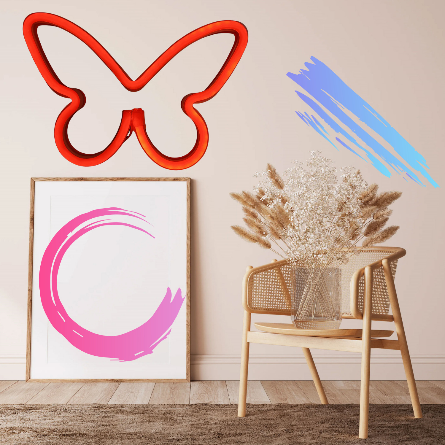 Neón LED luz de modelado mariposa Amazon en stock entrega de una sola pieza dormitorio decoración de la pared regalo de cumpleaños
