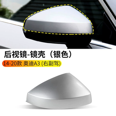 Rearview mirror/rearview mirror, A3 Rearview Mirror Housing A3L - 14-20-audi-a3-rearview-mirror-housing-silver-right-passenger-audi-a3