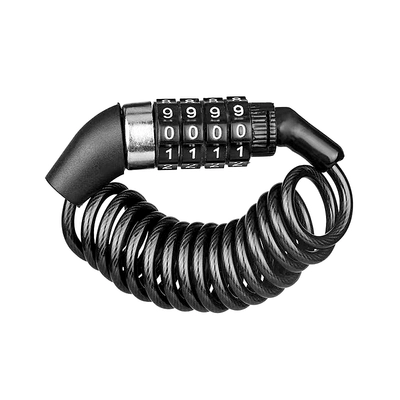 Suitable for Motorcycle Helmet Lock, 4-Digit Password Steel Wire Lock, Alloy Steel, Electric Vehicle Bicycle Helmet Anti-Theft Steel (Motorcycle Lock) - alloy-helmet-combination-lock-black
