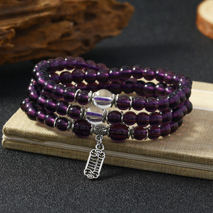 Imitation Amethyst Citrine Bracelet Wholesale Ethnic Style Street Stall Supply Douyin Kuaishou Live Broadcast Supply