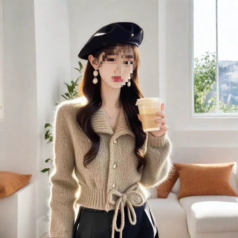 2024 Супер красивый овсяный свитер зимой