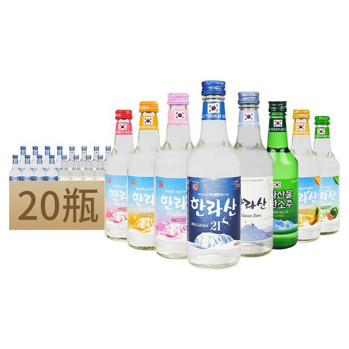 South Korea Imported Hanna Mountain Original Shochu 360/375ml * 20 Bottles of Pure Rice Distilled Wine Ladies Fruit Wine
