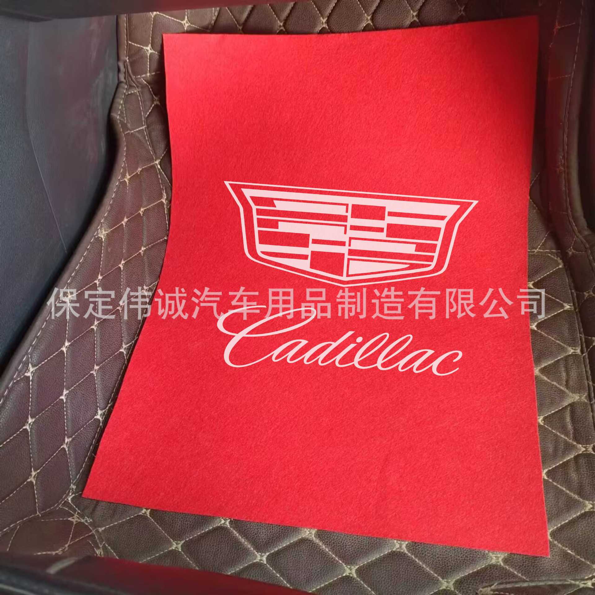 매우 두꺼운 빨간색 캐딜락 로고 10개, 재사용 가능