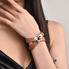 Diverse fashionable bracelet, accessory, custom made, genuine leather