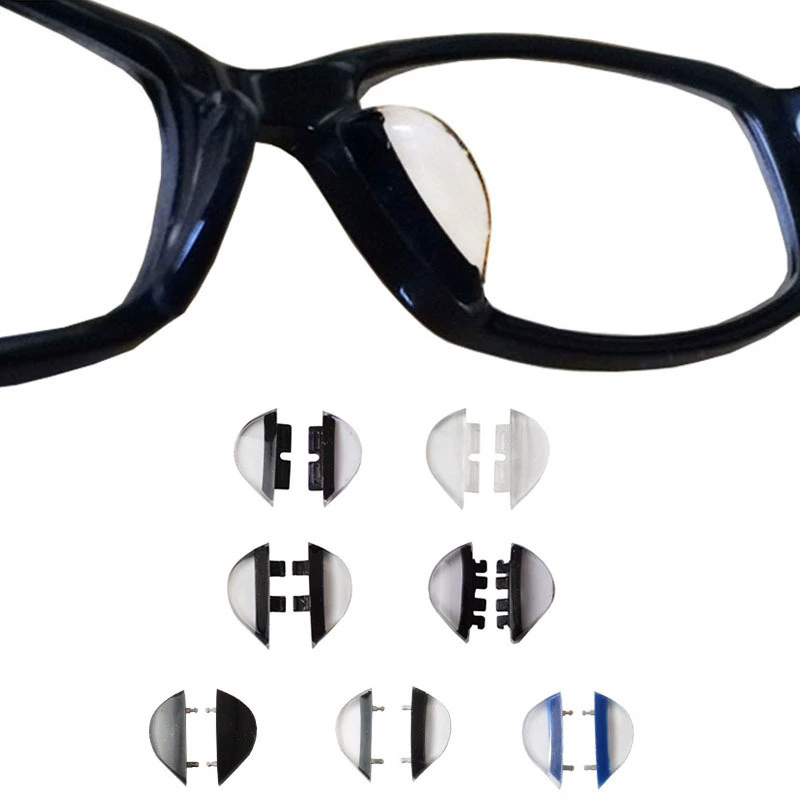 Силиконовая вставная Накладка для носа аксессуары для очков пластина кассетные очки Накладка для носа двойная розетка силиконовые аксессуары для очков оптом