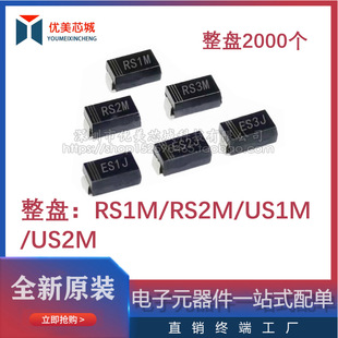 SMD fast recovery diode RS1M RS2M FR107 US1M US2M UF4007 SMA 2K/full disk