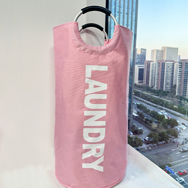 Artículos diversos del hogar cesta de la ropa bolsa de almacenamiento de cilindros de tela oxford plegable cesta de la ropa de baño cesta de almacenamiento en el hogar