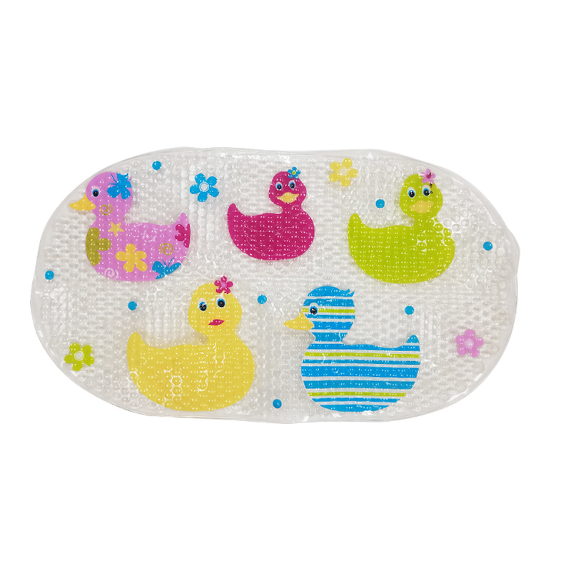 Patrón de impresión transfronteriza PVC baño antideslizante alfombra con adsorción Hotel ducha bañera alfombra de piso estera de piso de protección del medio ambiente fabricante