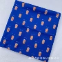 手工深蓝色全棉女装面料