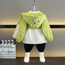 2025童装宝宝春秋季新款外套男童洋气夹克上衣外套儿童冲锋衣春装