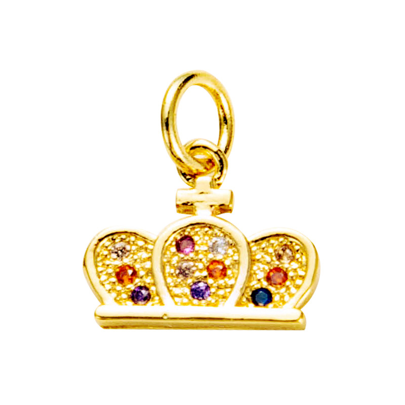 Nihaojewelry wholesale accessories creative key crown starfish rainbow necklace pendantpicture23