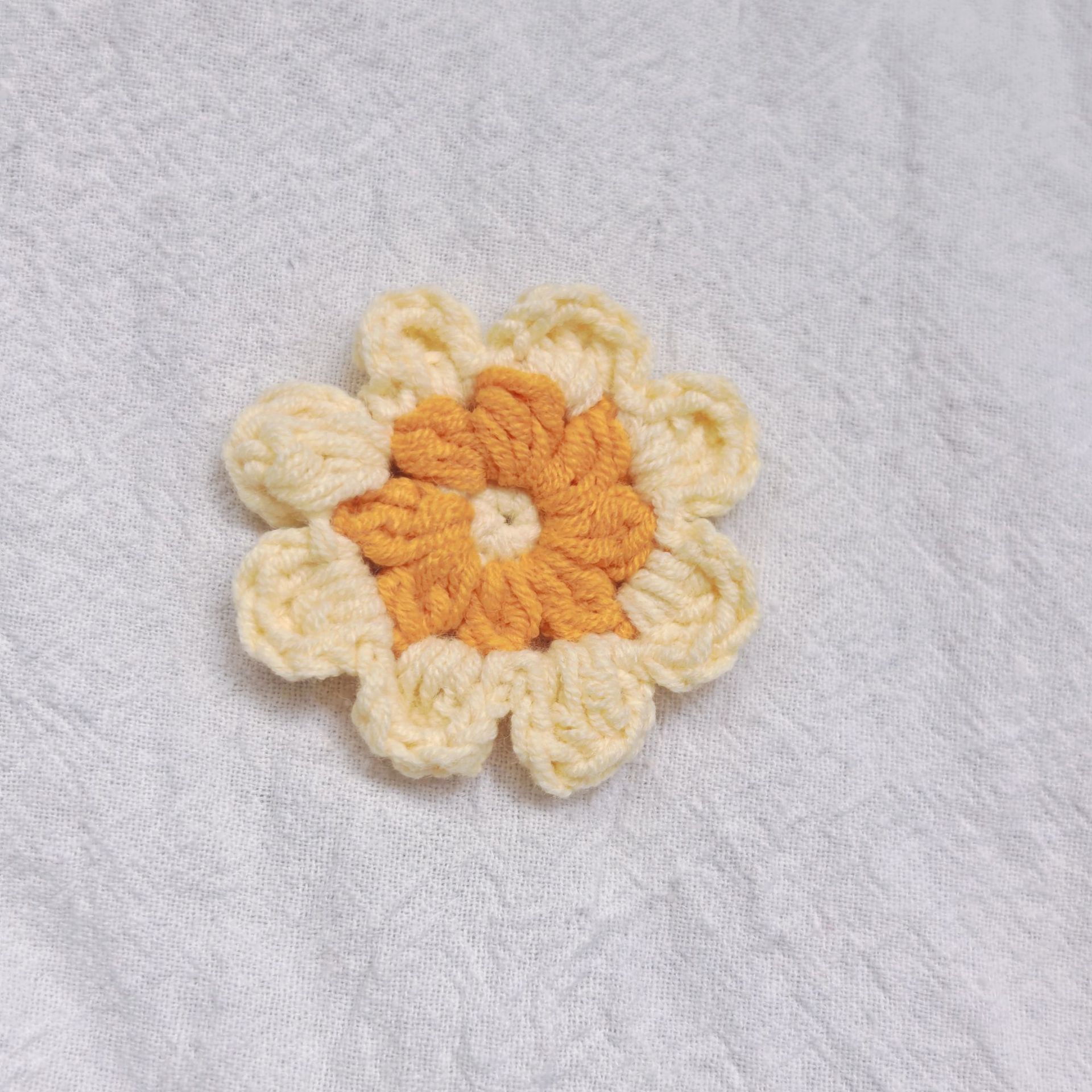 5cm 눈꽃 작은 꽃 노란색-12