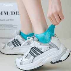 春夏新款襪子女扎染棉襪防掉跟船襪低幫女襪休閒彩色街潮襪透氣襪