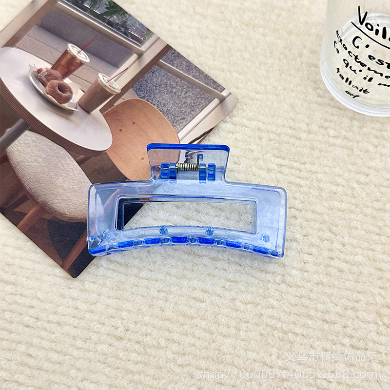 Gran clip de tiburón para el cabello, agarre fuerte, estilo simple y elegante, accesorio trasero para mujeres, proveedor directo de Yiwu