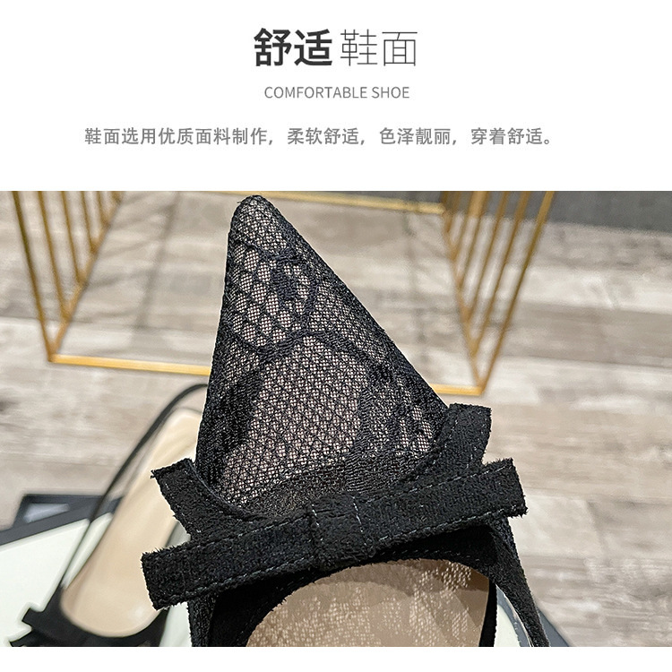 C2953 840K GIÀY CAO GÓT NỮ HUITDN THẮT NƠ BƯỚM GÓT NHỌN MÙA HÈ GIÀY DÉP NỮ G03 SẢN PHẨM MỚI