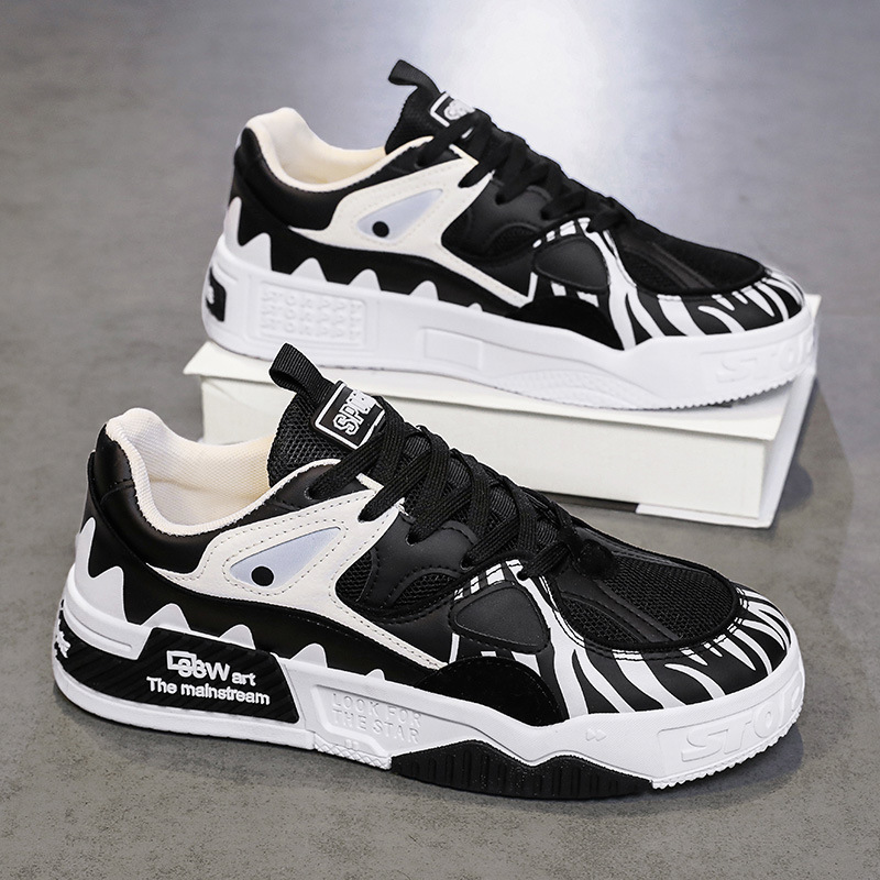 Zapatos de moda para hombres de invierno, zapatos de skate deportivos casuales, nicho de diseño, zapatos de moda juveniles de suela gruesa