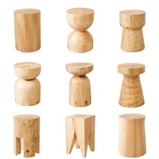 Solid Wood Stump Modern Minimalist Log Coffee Table Balcony Living Room Sofa Side Table Corner Table Stool