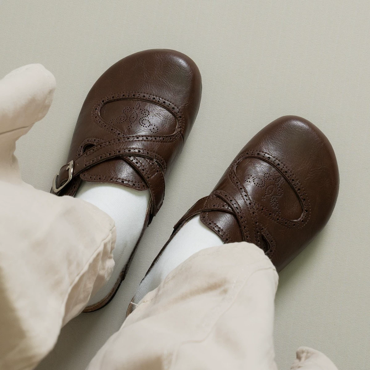 Мюли-слипоны (Birkenstock) мягкая кожа, японский ретро‑стиль, женские, осень 2025