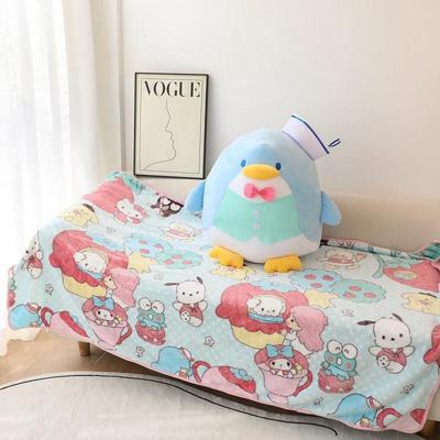 블루 펭귄 대형 인형 + 1x1.5 m 담요