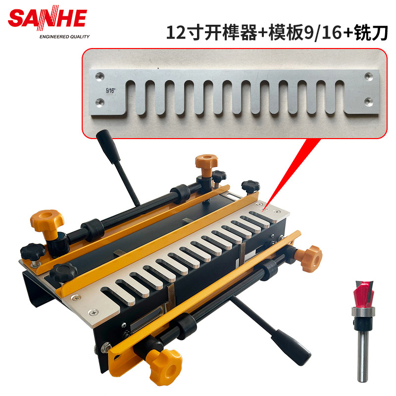 12inch 장부 따개(9/16 템플릿 + 밀링 커터)