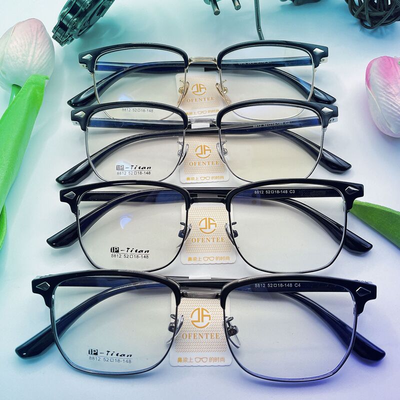 Shenzhen Pure Titanium Business Eyebrow Titanium Frame Fashion Trendy TR Retro Eyebrow Myopia Frame Korean Style Retro Mixed Batch Shenzhen Pure Titanium Business Eyebrow Titanium Frame Fashion Trendy TR Retro Eyebrow Myopia Frame Korean Style Retro Mixed Batch