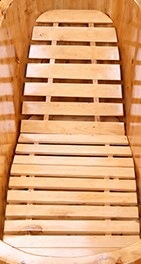 Cedar Wood Bath Tub Backrest Chair Bath Tub Inner Stool Foldableing Backrest Solid Wood Bath Bucket Accessories Sitting New Product