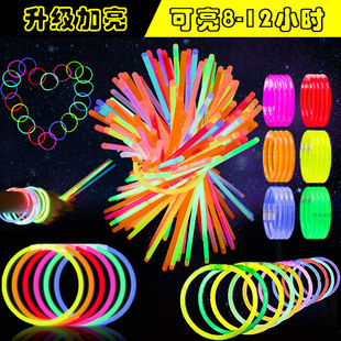 Children's Luminous Concert Stick Christmas Gift Wholesale Luminous Toy Fluorescent Stick Factory Silver Light New Year's Day Party