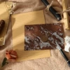 3 coffee envelopes + 8 kraft lined letter papers + 3 fire paint seals [fire paint wax material]
