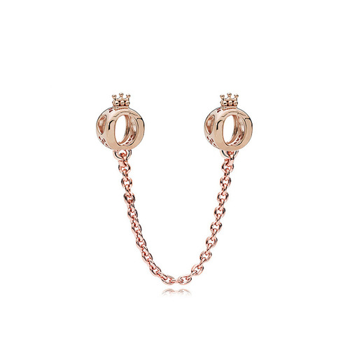 Jade Person New Alloy Diamond Studded Safety Chain DIY Butterfly Crown Ear Corn Love Bead Bracelet Safety Rope Accessory