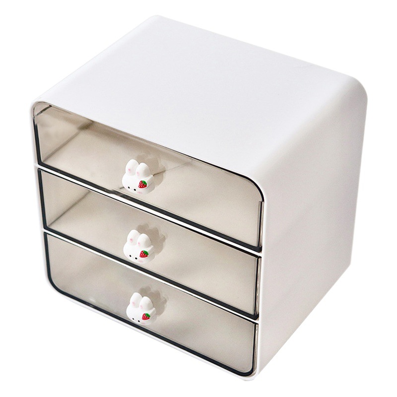 Caja de almacenamiento de escritorio estudiante ins papelería mano cuenta artefacto caja cosmético gabinete dormitorio escritorio cajón almacenamiento rack