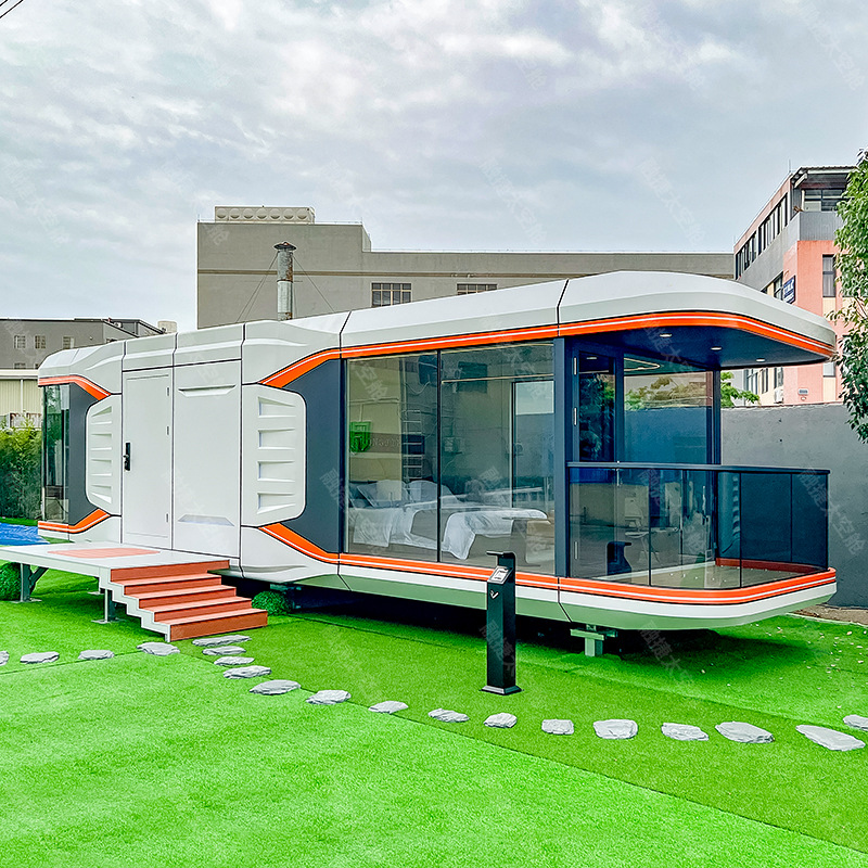 Casa Móvil Cápsula Espacial Rongjie, Alojamiento con Habitación con Vista al Cielo Estrellado, Habitación Solar, Casa Inteligente en Contenedor, Fabricante Personalizado, Ensamblaje