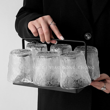 冰川玻璃杯家用客厅待客水杯感家庭杯具套装果汁杯茶杯红酒杯