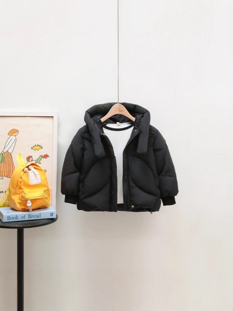 Niños blancos de invierno otoño invierno 2025 nuevo bebé tres prevención ropa de invierno chaqueta caliente de invierno para niños y niñas