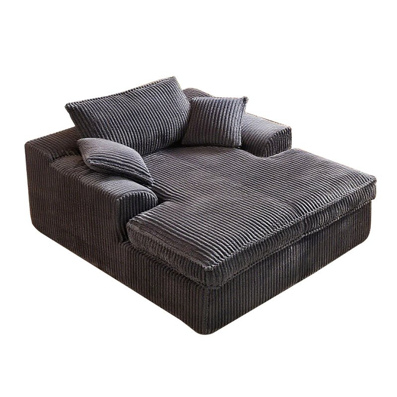 Sofá de compresión de vacío sin hueso de seda de seda de seda blanca de alta densidad esponja sofá integral