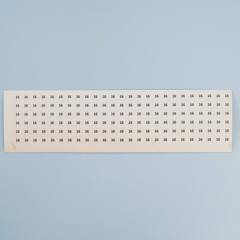 サークル番号デジタルステッカー透明黒字サイズデジタルライブラウンドpvc 5mmステッカーリングブレスレット|undefined