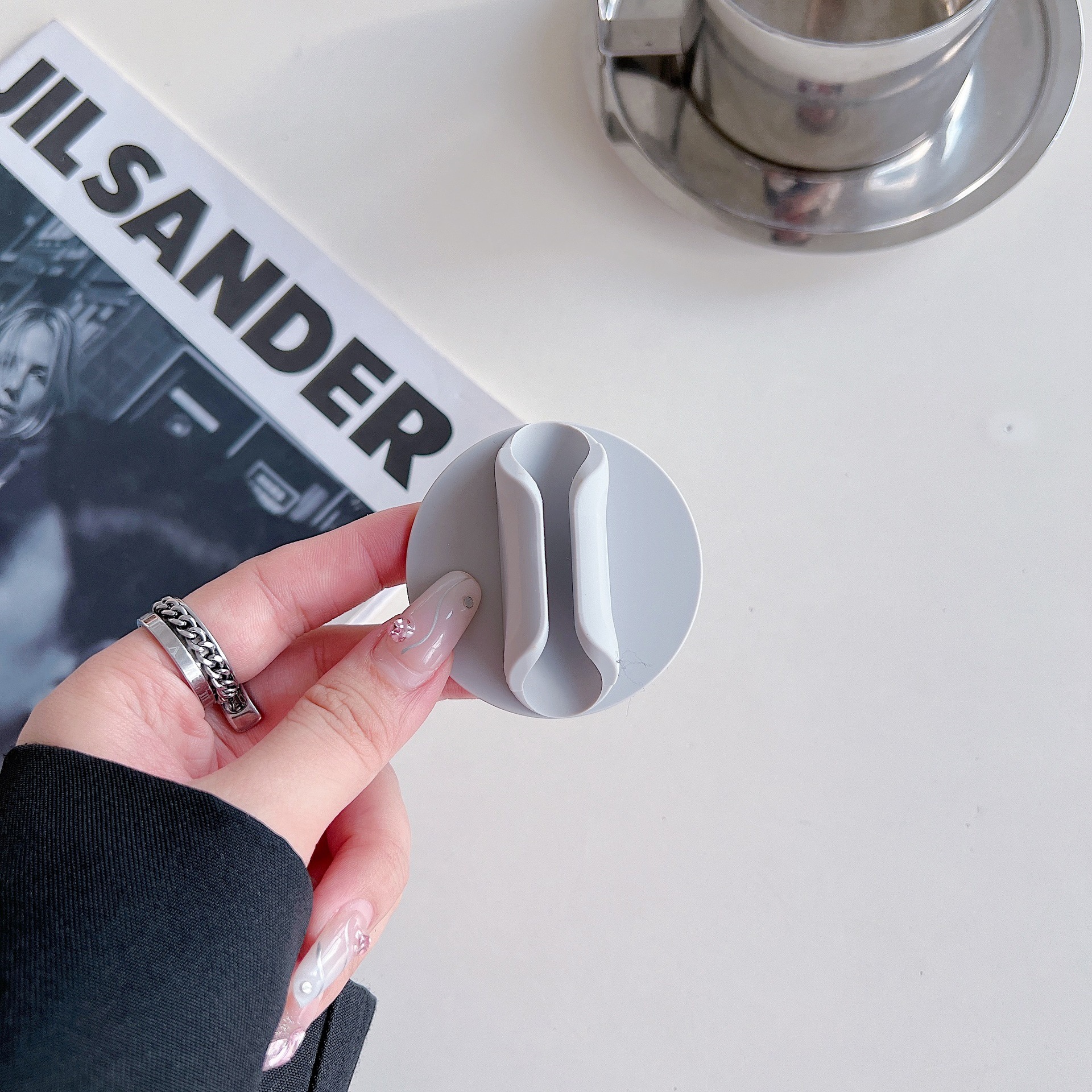 Teléfono móvil pegatina de espalda redonda de 3m esmalte labial esmalte soporte de lápiz labial soporte de teléfono móvil pegatina accesorios generales perezosos