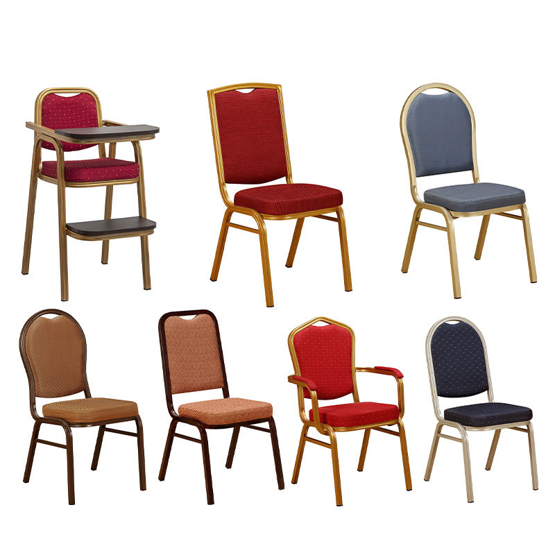 Fábrica al por mayor de aleación de aluminio Silla de hotel Silla de banquete de metal bolsa suave respaldo Conferencia Silla de entrenamiento Silla de recepción VIP