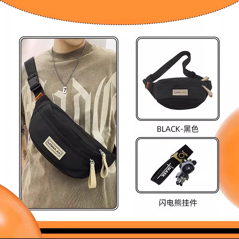 Black (with lightning bear pendant)