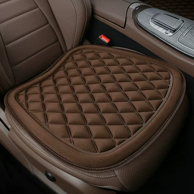 Seat cushion, seat cover row four seasons universal cool feeling - diamond-sponge-cushion-brown-leaflet-standard