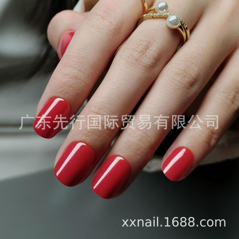 32Pcs Nails 16Size Gel Soft Nail Finished Press-On Fake Nail Manicure Patch Wearable Nail Patch Wholesale